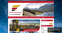 Desktop Screenshot of durhamcitycoaches.co.uk