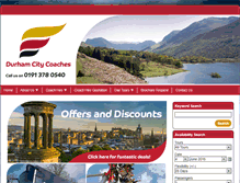 Tablet Screenshot of durhamcitycoaches.co.uk